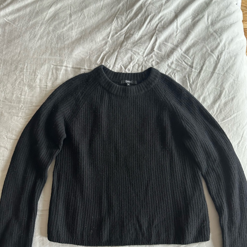 Quince Cashmere Fisherman Crewneck Sweater